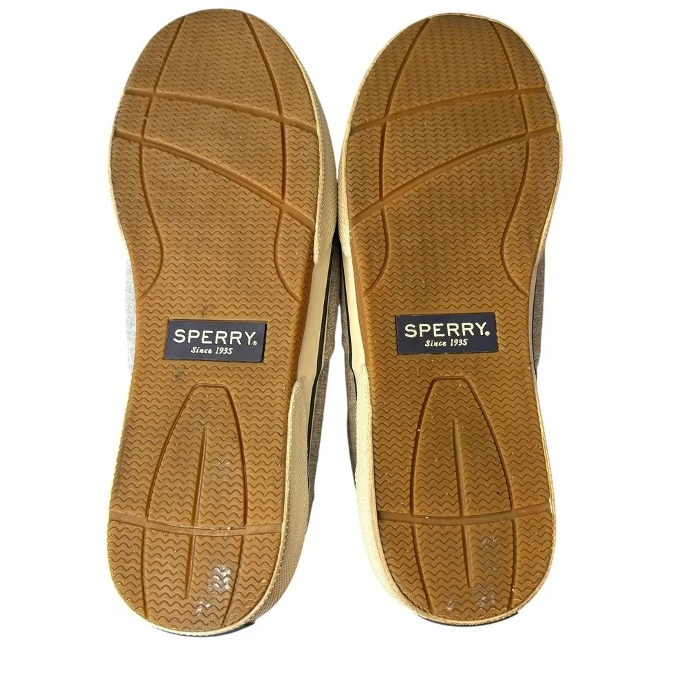Sperry Hayward‎ Top-Sider Mens Casual Sneakers Lace Up blue Canvas Boat Shoes 10